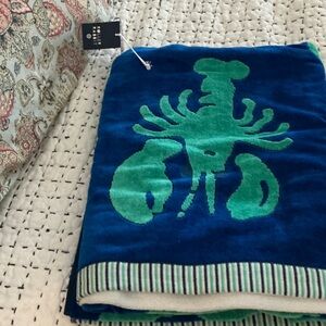 Brand New Roller Rabbit x Target Lobster oversized beach towel